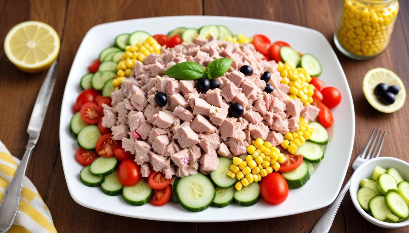 Glutensiz Ton Balıklı Taze Salata