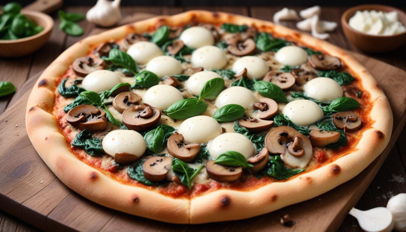 Glutensiz Mantarlı ve Ispanaklı Pizza: Sağlıklı ve Lezzetli Alternatif