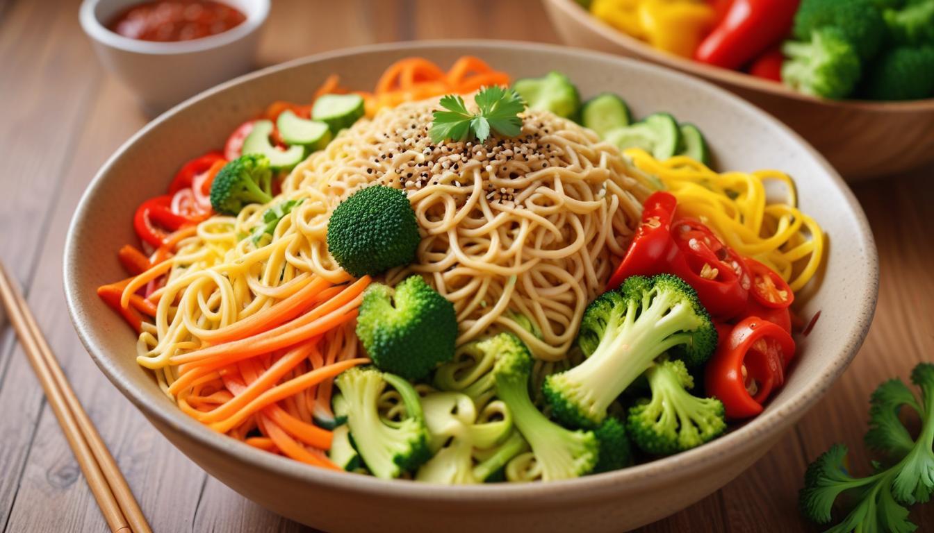Sebzeli Glutensiz Noodle Tarifi